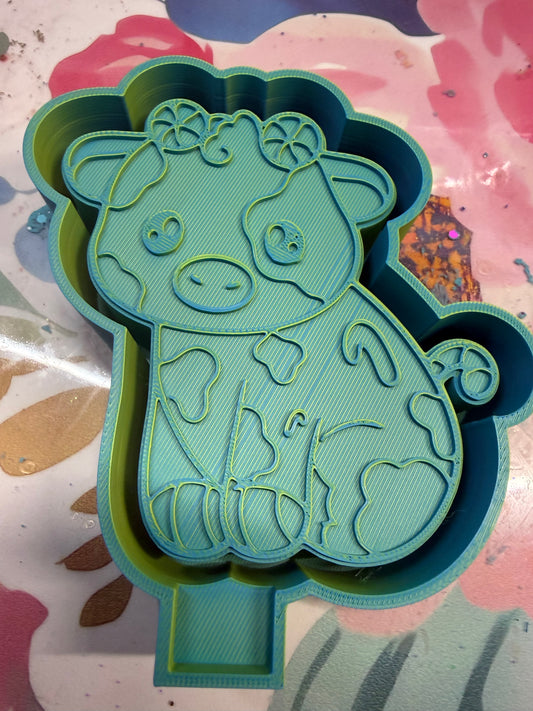 Candy cane cow