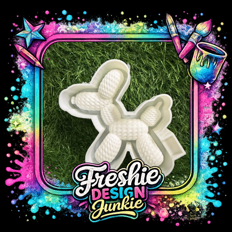 3d knitted balloon dog