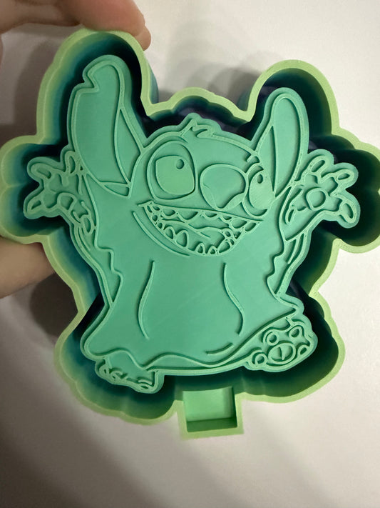 Blue alien ghost